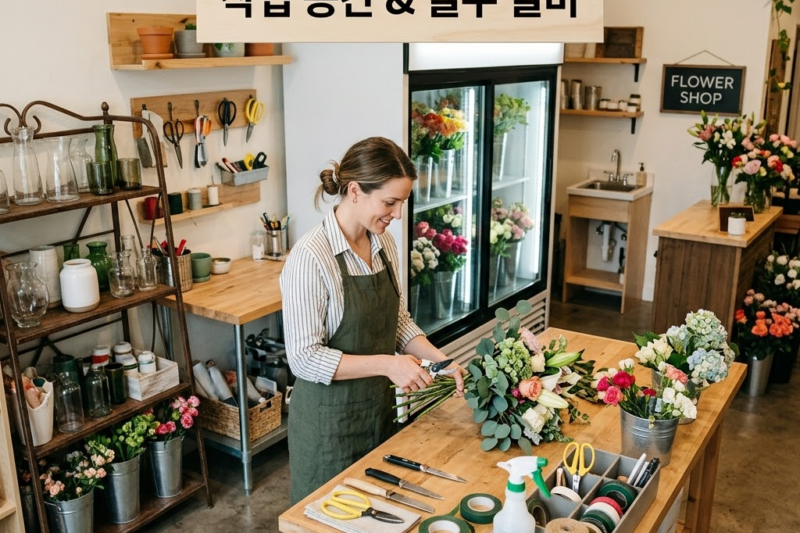 꽃집 창업 매장 준비, 작업 공간과 기본 설비 구성하는 법